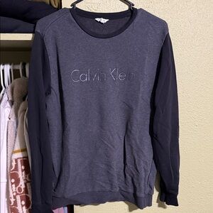 Calvin Klein Charcoal and Black Sweatshirt